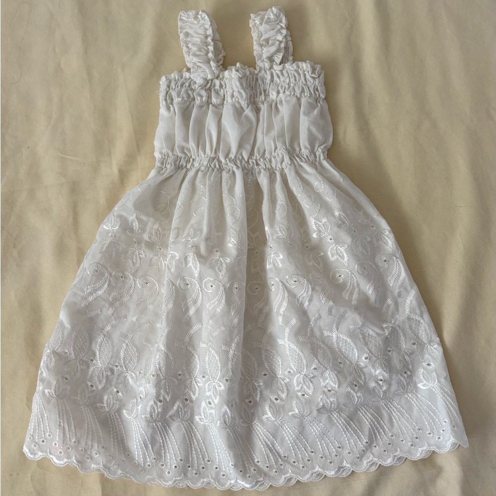 Unbranded Charming White Lace Kids GirlsDress No Size only measurements